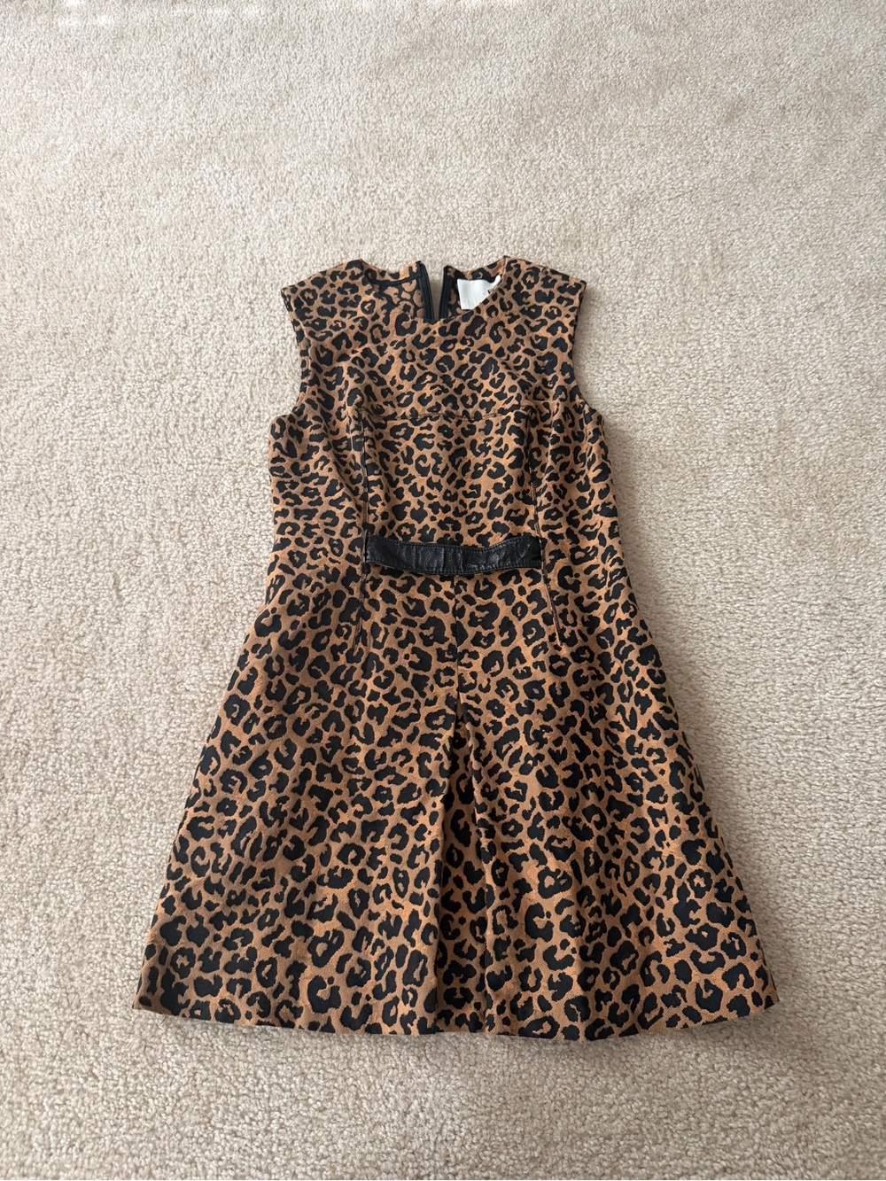3.1 Phillip Lim Leopard Print Sleeveless Dress - Brown & Black